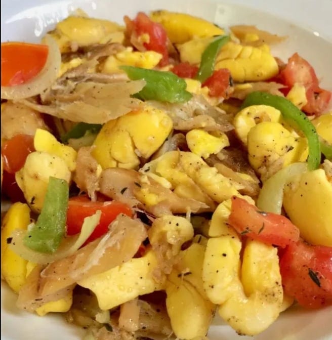 Ackee and Salt Fish.